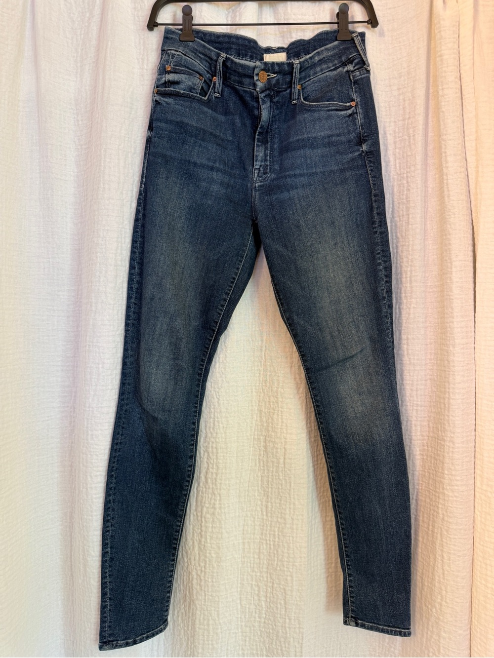 ✨ MOTHER The Looker High Waisted Skinny Jeans Blue Denim